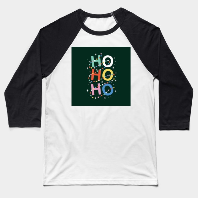Ho Ho Ho Baseball T-Shirt by AmandaGJ9t3